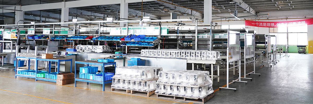 Dây chuyền lắp ráp thành phẩm máy may vải dệt thoi